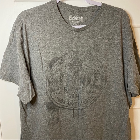 Gas Monkey Garage Gray Short Sleeve Tee XL - Picture 2 of 5